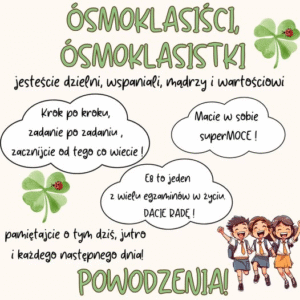 Trzymamy za Was kciuki!